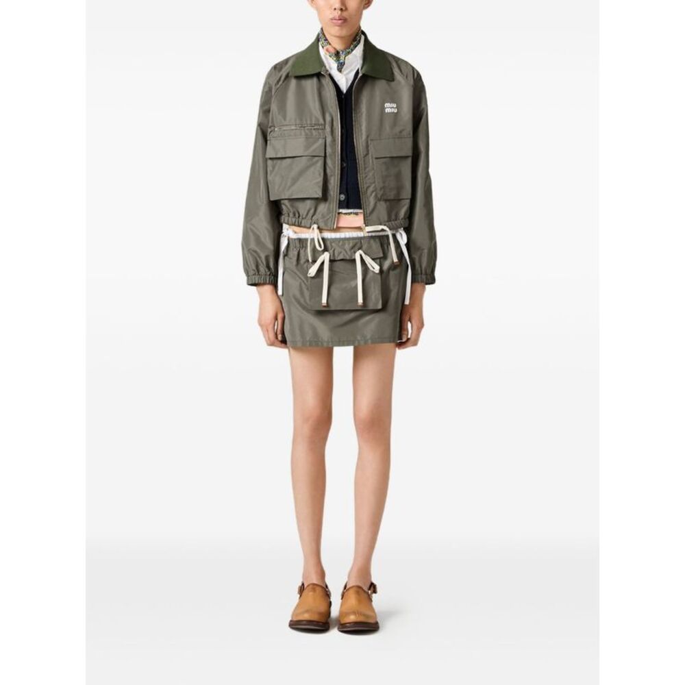 Miu Miu Women Zipped Blouson Jacket - Picture 6 of 6